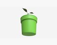 Decorative Potted Plant 12 3D-Modell