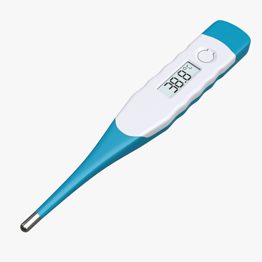 Digital Thermometer 01 3d model