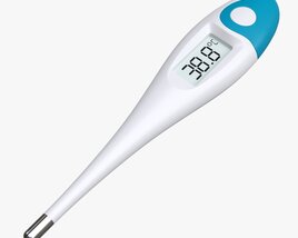 Digital Thermometer 02 3D 모델 
