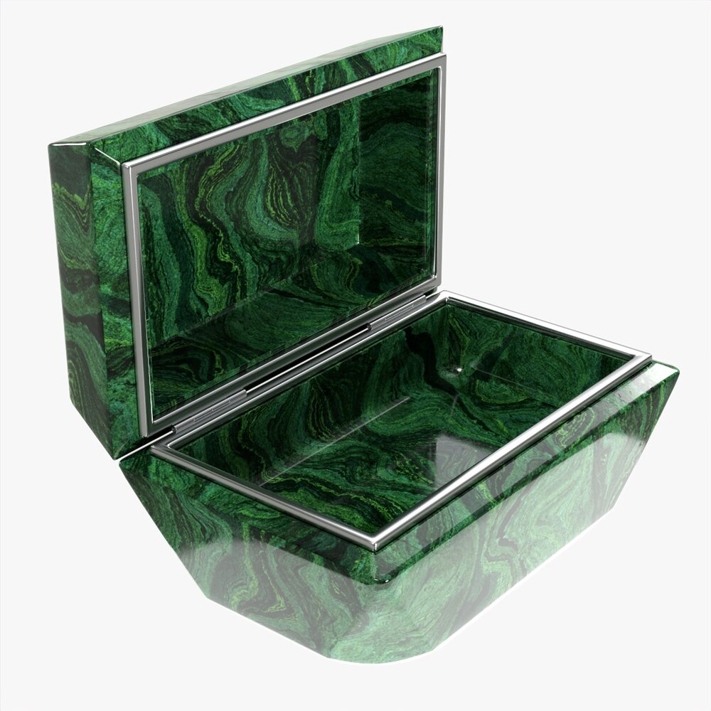 Emerald Trinket Jar 3D model