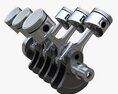 Engine Crankshaft And Pistons Modèle 3d