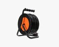 Extension Cord Reel With Sockets 01 Modello 3D