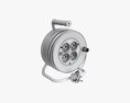 Extension Cord Reel With Sockets 01 3D-Modell