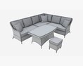 Garden Furniture Set Eden 3D-Modell