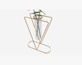 Glass Hydroponic Vase 01 3D 모델 