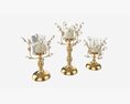 Golden Candle Holders Modelo 3D