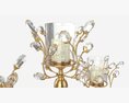 Golden Candle Holders Modelo 3D