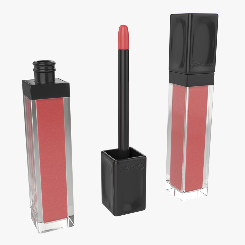Guerlain Kisskiss Liquid Lipstick Modelo 3D