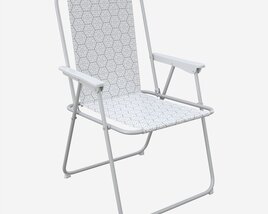 Habitat Metal Folding Garden Chair 3D model