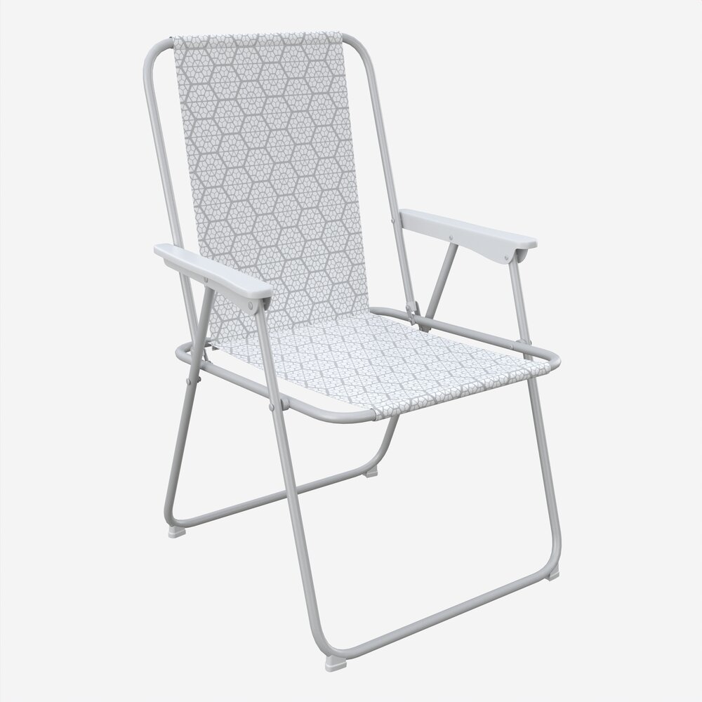 Habitat Metal Folding Garden Chair 3D 모델 