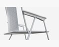 Habitat Metal Folding Garden Chair Modello 3D