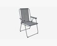 Habitat Metal Folding Garden Chair 3D模型