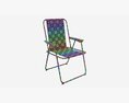 Habitat Metal Folding Garden Chair Modello 3D