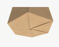 Hexagonal Cardboard Box With Cord 3d model
