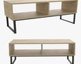 Industrial Style TV Stand Modello 3D