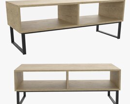 Industrial Style TV Stand 3D-Modell