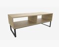 Industrial Style TV Stand 3D 모델 