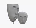 Human Face Sculptures Modello 3D
