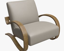 Leather Lounge Chair Modèle 3D
