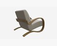 Leather Lounge Chair Modelo 3D