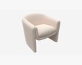 Linen Sculptural Chair 3d model