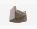 Linen Sculptural Chair 3D 모델 