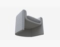 Linen Sculptural Chair Modello 3D