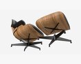 Lounge Chair With Ottoman 3D 모델 