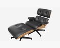 Lounge Chair With Ottoman 3D模型