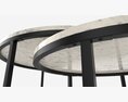 Marble Texture Coffee Table 2 In 1 Modelo 3d