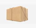 Parcel Wrapped In Kraft Paper 3D 모델 