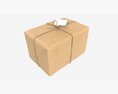 Parcel Wrapped In Kraft Paper 3Dモデル