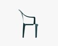 Plastic Chair Stackable 02 3D модель