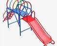 Playground Barrel Slide 01 3Dモデル