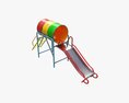 Playground Barrel Slide 02 Modèle 3d