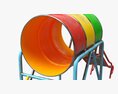 Playground Barrel Slide 02 3D 모델 
