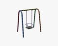Playground Metal Swing 01 Modèle 3d