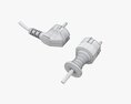 Power Cord Plugs 3D-Modell