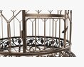 Victorian Style Bird Cage With Stand 3D модель