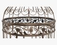 Victorian Style Bird Cage With Stand 3D модель