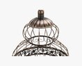 Victorian Style Bird Cage With Stand Modello 3D
