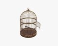 Vintage Metal Bird Cage Modèle 3d