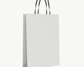 White Paper Bag With Handles 01 Modèle 3d