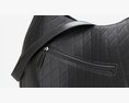 Women Shoulder Black Leather Bag Modello 3D