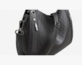 Women Shoulder Black Leather Bag 3D 모델 