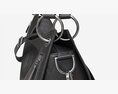 Women Shoulder Black Leather Bag Modèle 3d