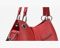 Women Shoulder Red Leather Bag Modelo 3d