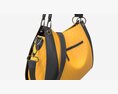Women Shoulder Yellow Leather Bag 3D модель