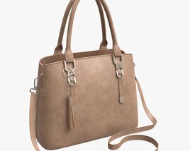 Women Summer Shoulder Bag Light Brown Modèle 3D