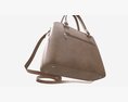 Women Summer Shoulder Bag Light Brown 3Dモデル